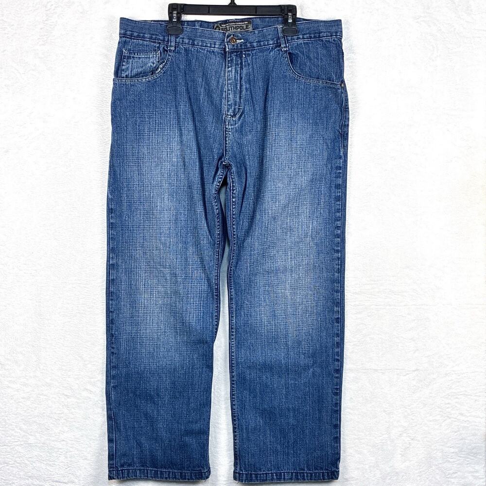 VTG Southpole Jeans Men 42 (40) Faded Black Label Wide Leg  Baggy Skate Rave Y2K